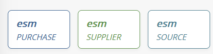 Figure 3: Application toggle – switching between ESM modules
